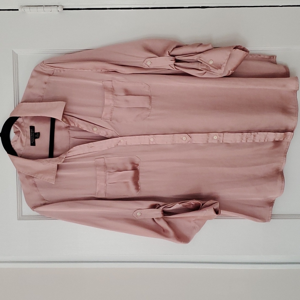 Banana Republic pink long sleeve blouse, XL